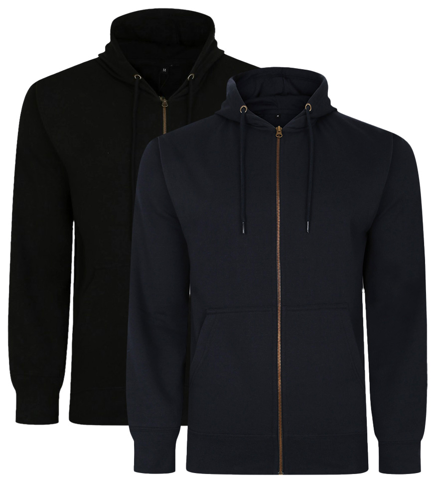 Bigdude Essentials Zip Hoody Twin Pack Black/Navy BigDude